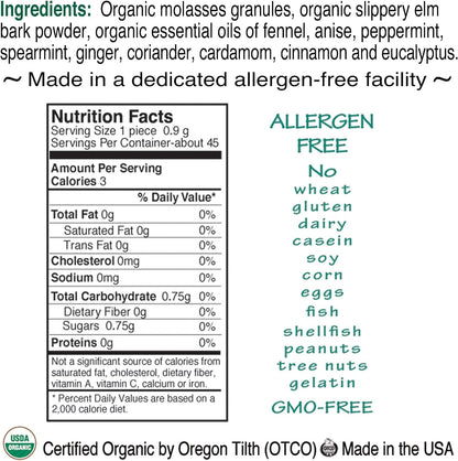 St. Claire's Organics Tummy Soothers, (1.5 Ounce Tin, Pack of 6) | Gluten-Free, Vegan, GMO-Free, Plant-Based, Allergen-Free | Made in The USA in a Dedicated Allergen-Free Facility