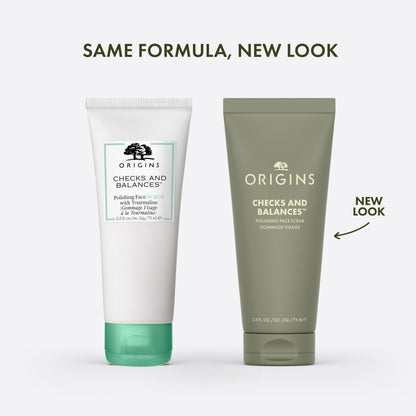 Origins Checks and Balances Polishing Face Scrub | Gently Exfoliates to Smooth Skin & Visibly Minimize Pores | With Bamboo, 2.5 Fl Oz