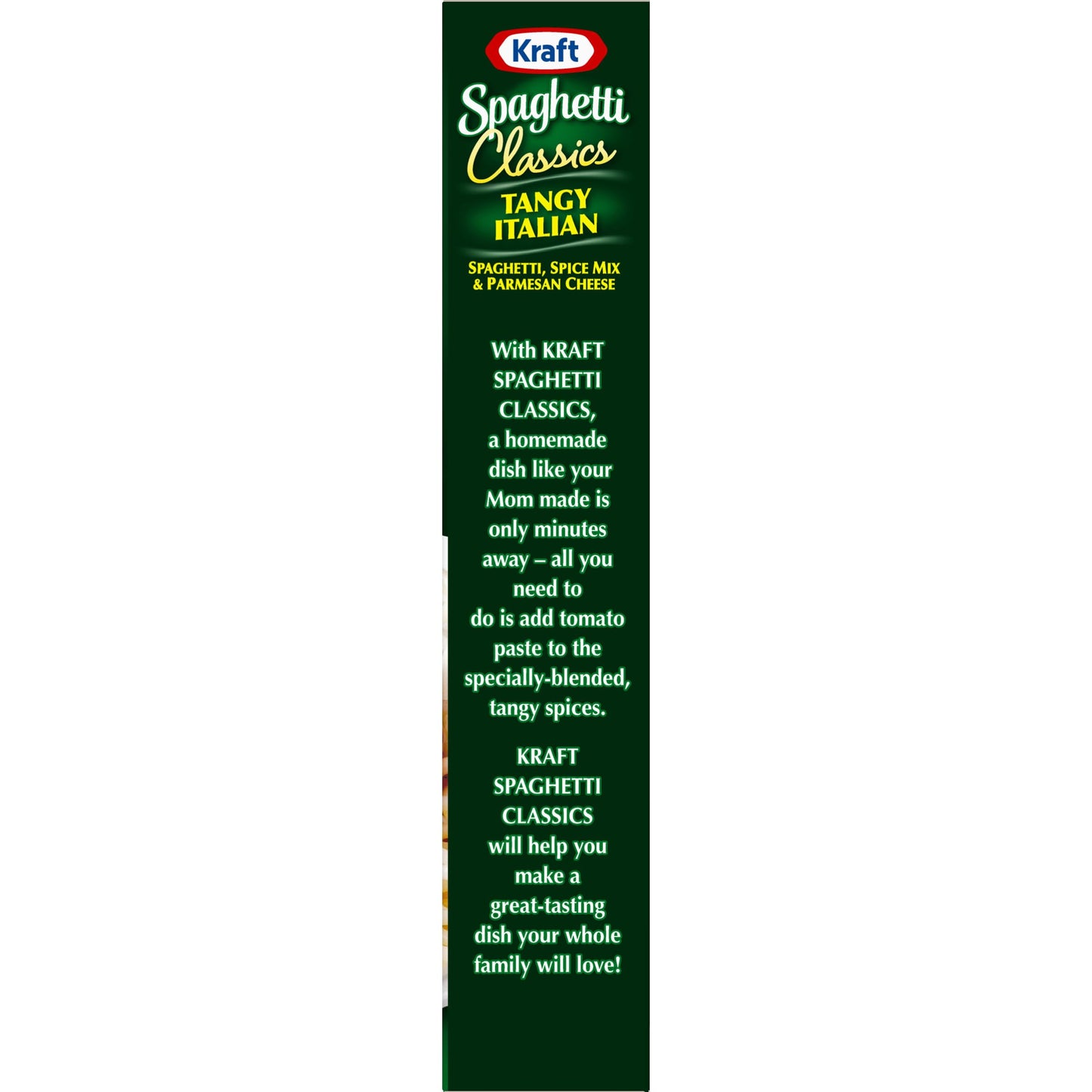 Kraft Spaghetti Classics Tangy Italian Spaghetti, Spices, & Parmesan Cheese Meal Mix, 8 oz Box