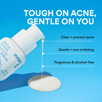 innisfree Gentle Retinol Salicylic Acne Serum, Korean Face Treatment for Blemishes and Clear Skin