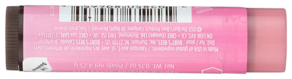 Burts Bees 100% Natural Tinted Lip Balm, Pink Blossom with Shea Butter & Botanical Waxes 1 Tube