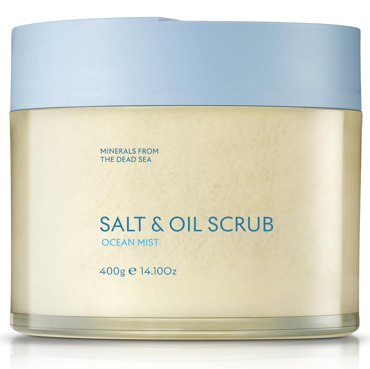 SEACRET Dead Sea Salt & Oil Body Scrub - Moisturizing, Exfoliating Scrub for Rough Dry Skin, Strawberry Legs, KP with 8 Botanical Oils, Paraben-Free, 14.1 oz