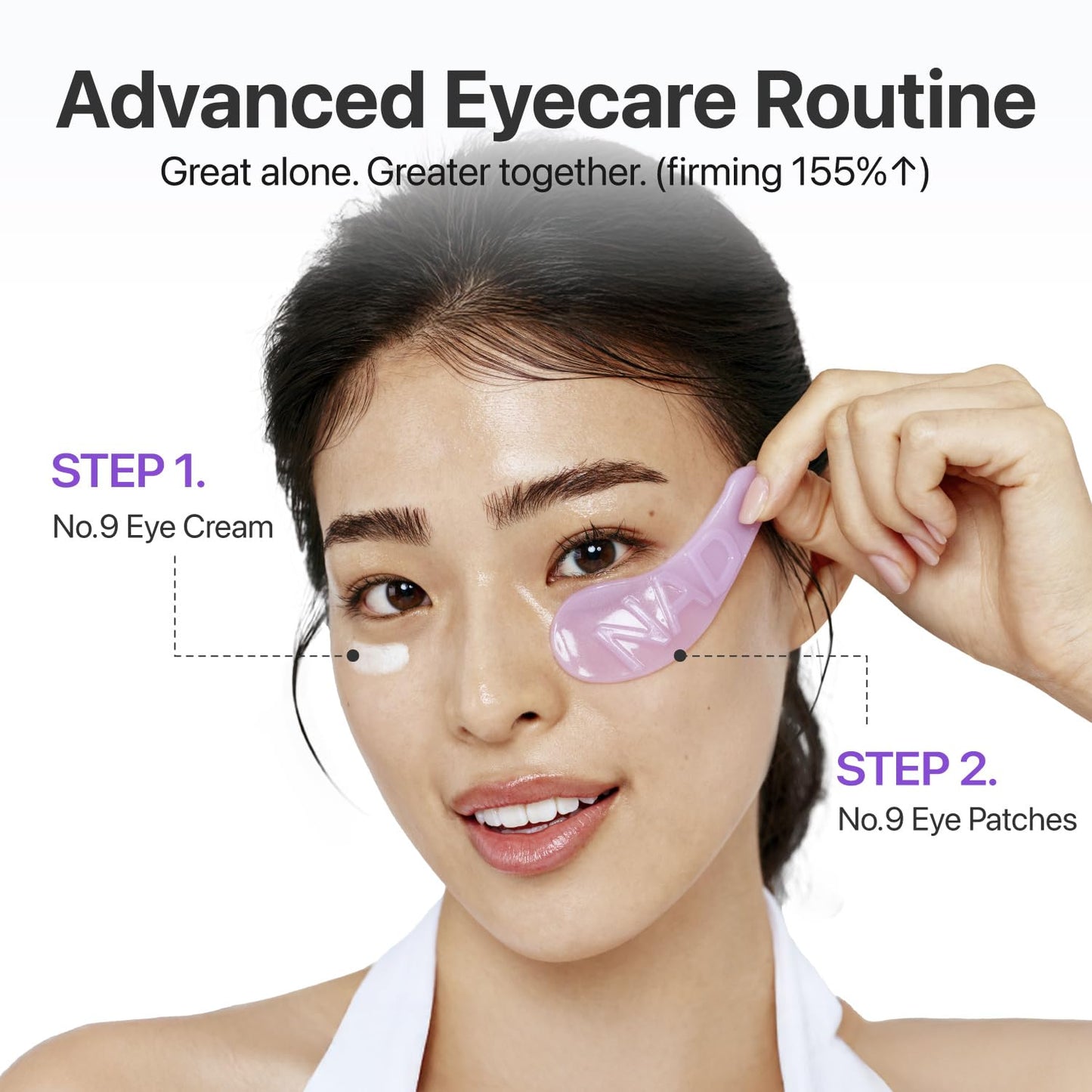 numbuzin No.9 Eye Patches, NAD+ Collagen Gel Eye Masks with Peptides, Caffeine & Niacinamide, Cooling Under Eye Patches for Puffy Eyes & Eyebags, Stocking Stuffers, 5 Pairs (10 Patches)