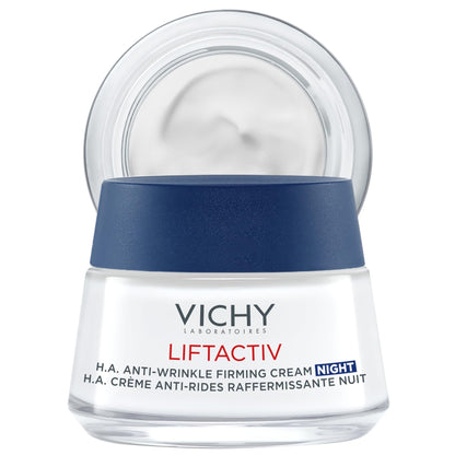 Vichy LiftActiv Supreme Night Cream, Anti Aging Face Cream with Vitamin C and Rhamnose to Firm and Brighten, Suitable for Sensitive Skin