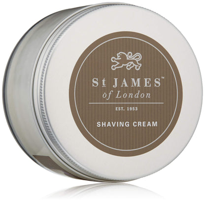 St James of London Lavender & Geranium Shave Cream Jar, 5.07oz