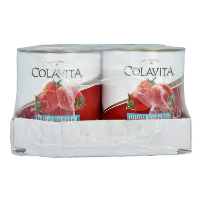 COLAVITA Whole Peeled Tomatoes Pack of 6 (28 Ounce) Can