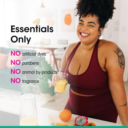 vH Essentials Daily Feminine Wash - 6 Fl Oz - Fragrance-Free, Odor Eliminating Body & Vaginal Wash with Tea Tree Oil, Prebiotics and Lactic Acid for pH Balance, Odor Defense and Vaginal Health