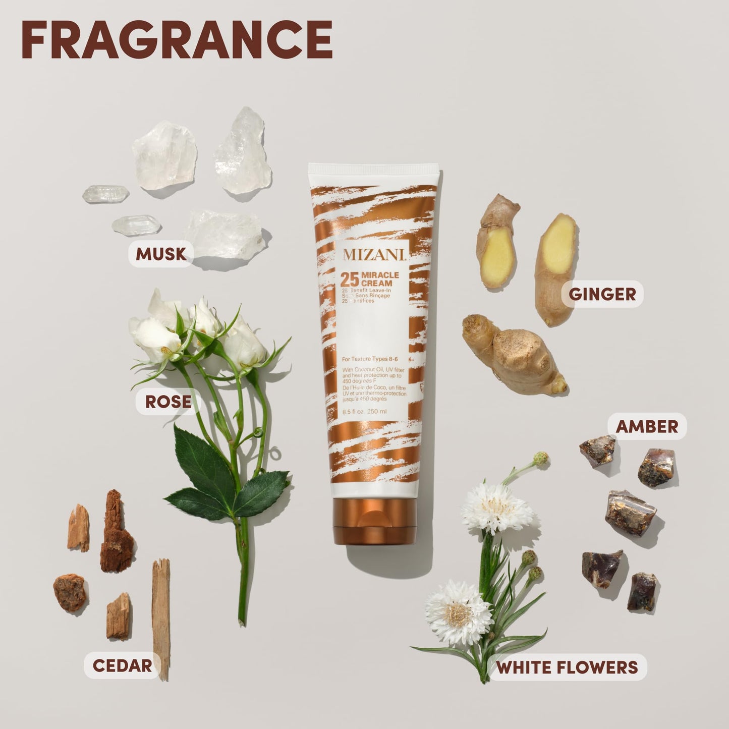 Mizani 25 Miracle Leave-In Cream - Hydrating Curl Cream with Coconut Oil, Curl Defining Leave In Conditioner, Anti Frizz, Heat Protectant, Silicone-Free, Sulfate-Free