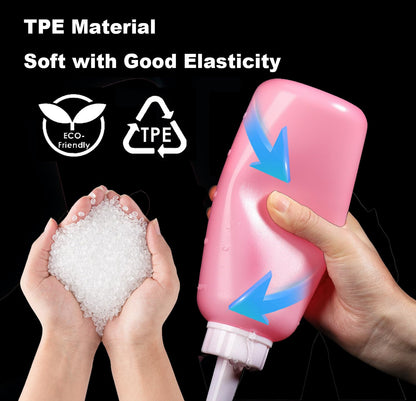 500ml/17oz Internal Cleaning External Cleaning Premium Peri Bottle for Postpartum Care Upside Down Peri Bottle, Portable Bidet for Perineal Recovery and Cleansing Birth
