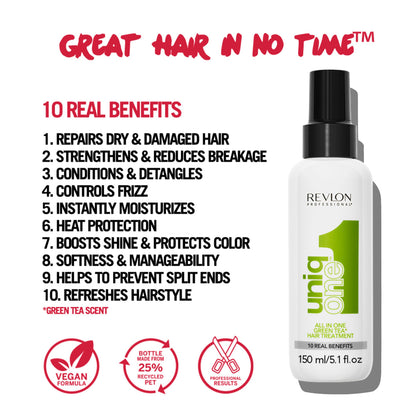 Revlon Professional UniqOne Moisturizing Leave-In Treatment, Repair For Damaged Hair
