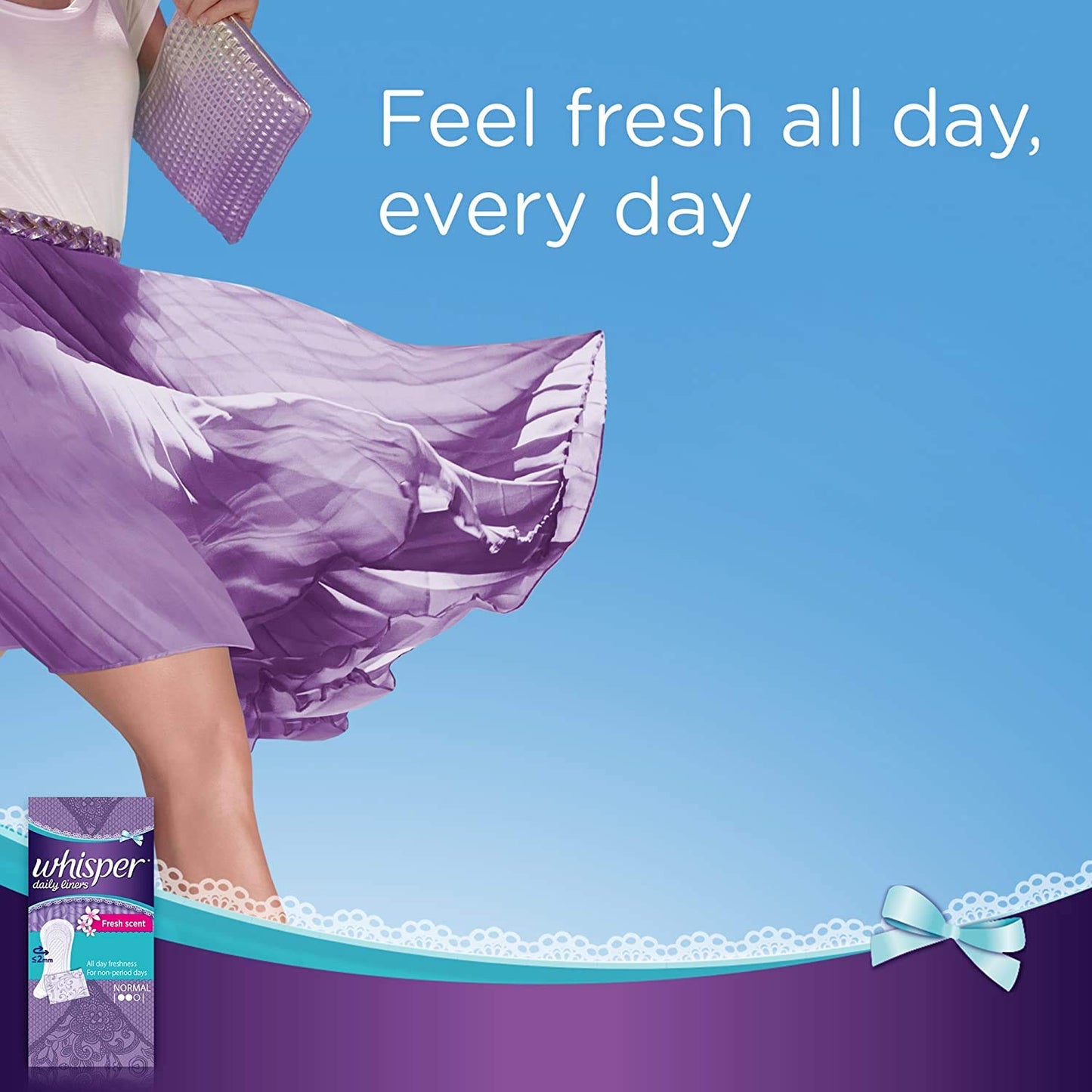 Whisper Daily Liners Clean and Fresh 40N