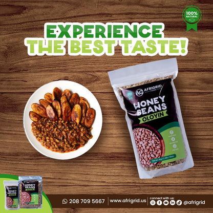 Honey Beans (Oloyin) by Afrigrid 2.2lb| 35oz