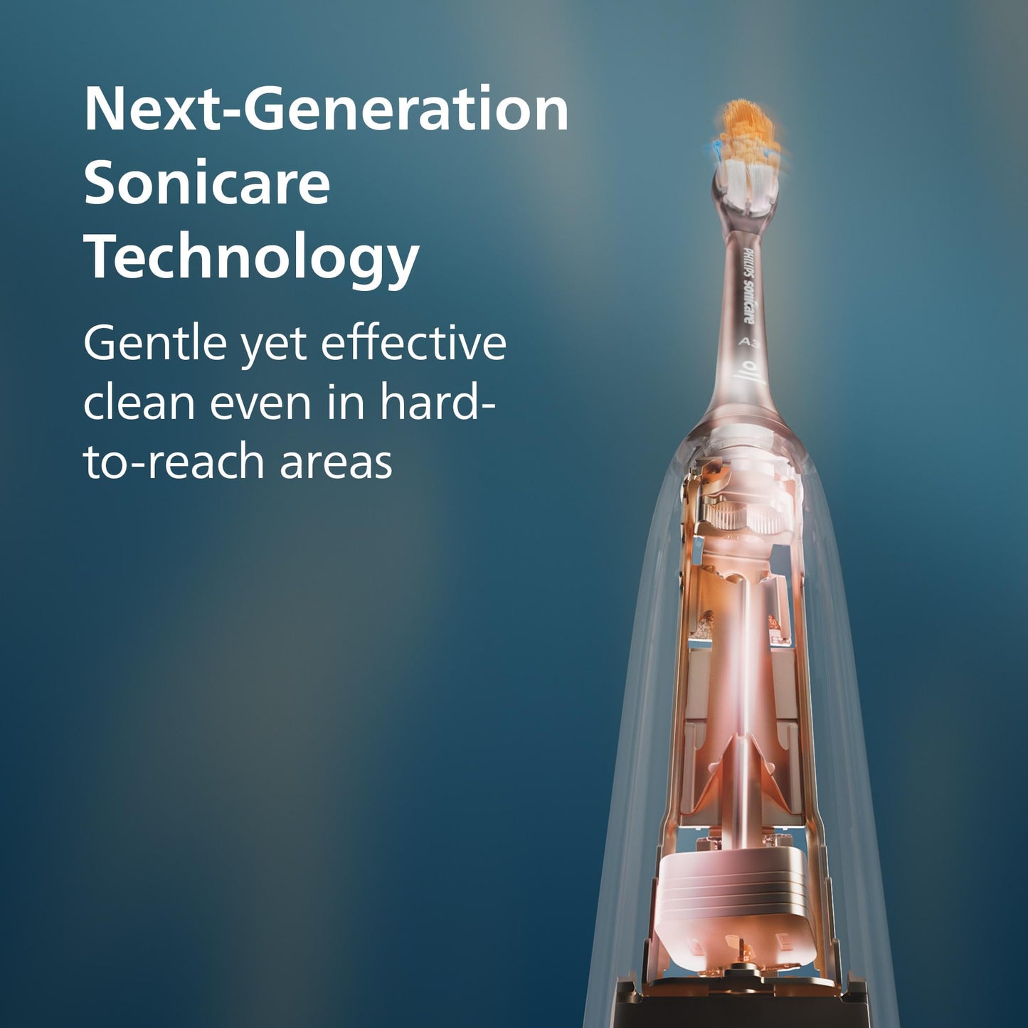 Philips Sonicare 7300 Series Electric Toothbrush - Next-Generation Sonicare Technology, Pressure Sensor, 12 Brushing Settings, SmarTimer, BrushPacer, 21-Day Runtime, Travel Case, Black, HX7421/07
