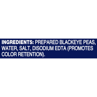 BUSH'S BEST 15.8 oz Canned Blackeye Peas, Source of Plant Based Protein and Fiber, Low Fat, Gluten Free, (Pack of 12)