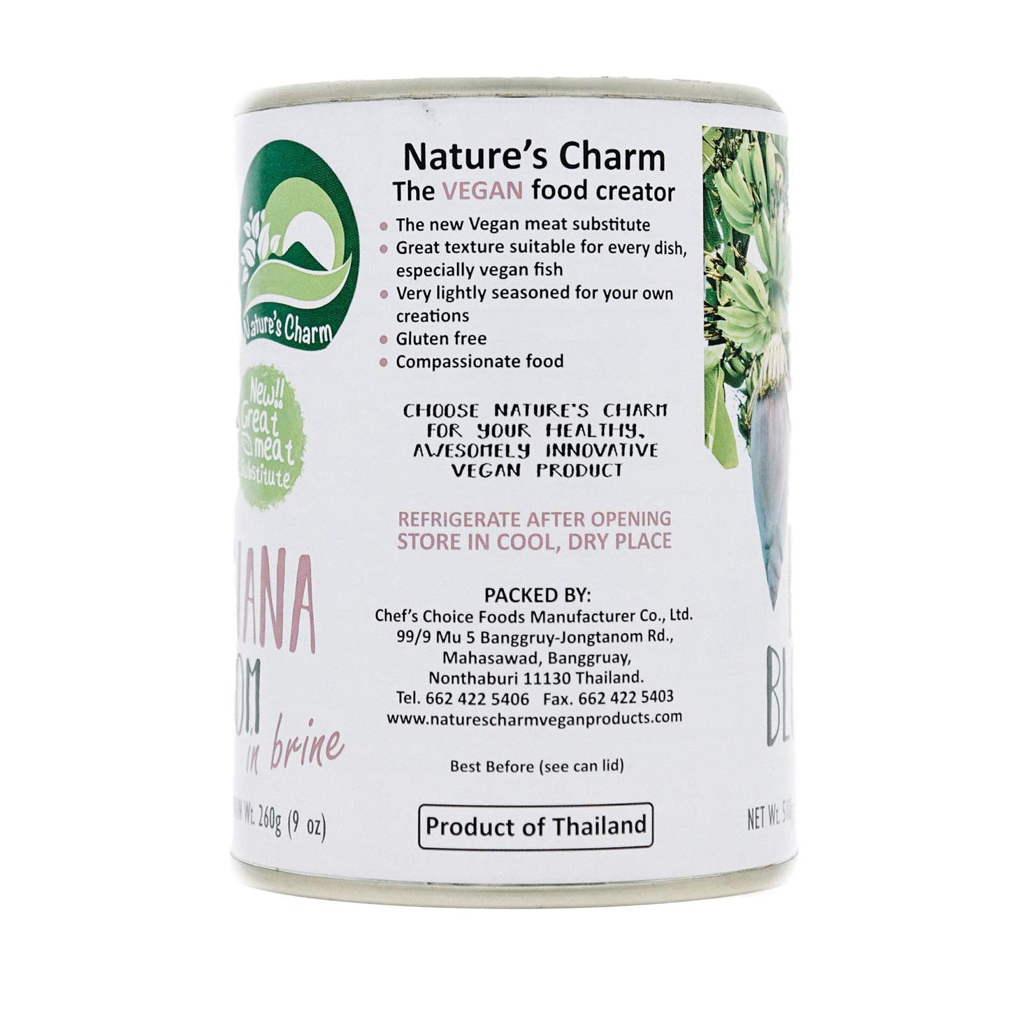 Nature's Charm Banana Blossom in Brine 18oz (pack of 6)