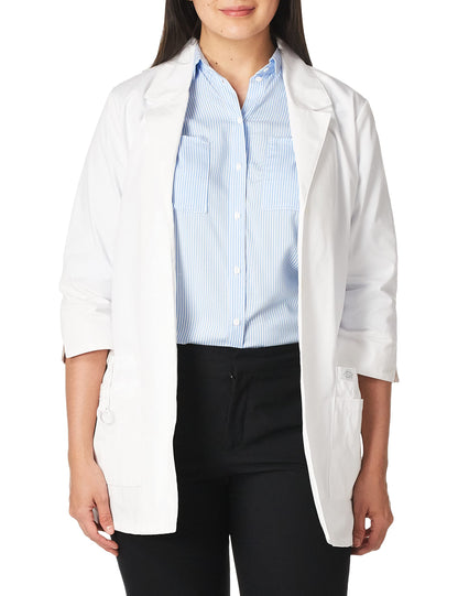 Dickies Women's Junior Fit 3/4 Sleeve Lab Coat