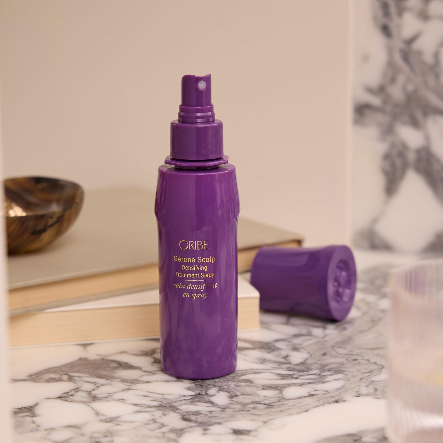 Oribe Serene Scalp Densifying Treatment Spray for Thinning Hair - Adds Volume, Body & Fullness for Thicker, Fuller Hair - Hydrates & Refreshes Scalp with Capixyl™ - Fragrance Free - 4.2 oz