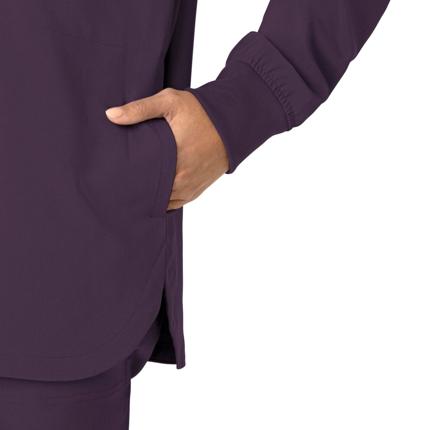 Carhartt Force Cross-Flex Women's Shirt Jacket - Black Plum, 3X