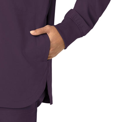 Carhartt Force Cross-Flex Women's Shirt Jacket - Black Plum, 3X