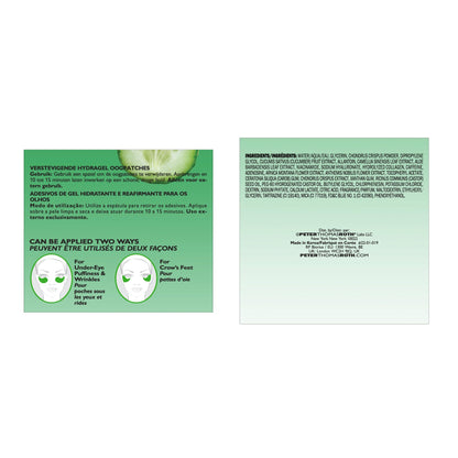 Peter Thomas Roth | Cucumber De-Tox® Hydra-Gel Eye Patches | Cucumber Extract Eye Mask Patches for Puffiness and Dark Circles