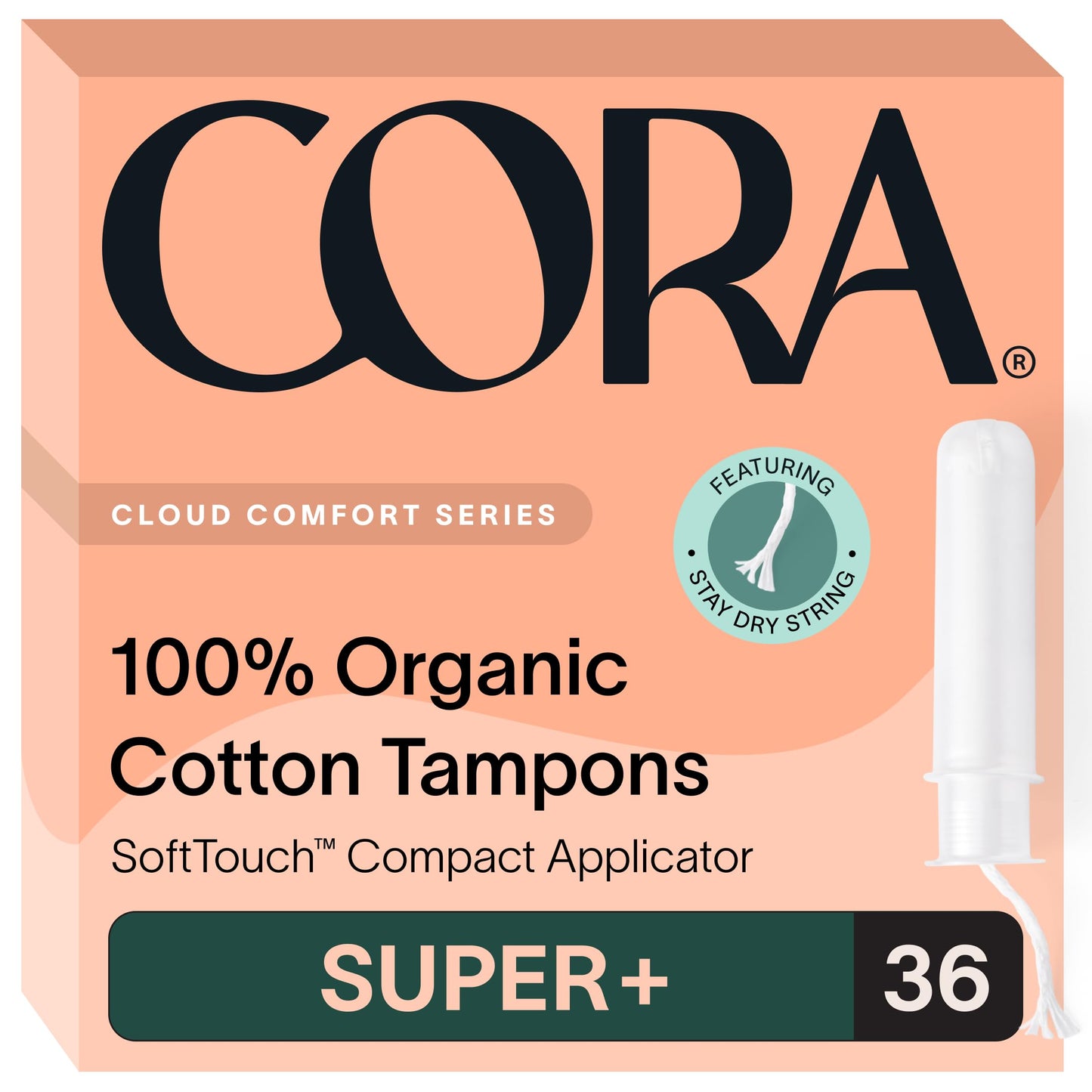 Cora Organic Feminine Care | 156 Regular Bladder Liners (Incontinence & Postpartum Pads) and 36S+ Applicator Tampon Multipack | Ultra-Absorbent, Unscented, Natural, Non-Toxic | Bundle Pack