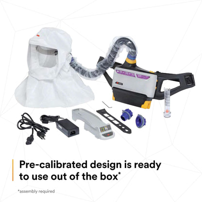 3M PAPR Respirator, Versaflo Powered Air Purifying Respirator Easy Clean Kit, TR-800-ECK, Intrinsically Safe, NIOSH Approved, Ready to Use All-in-One Respiratory Protection for Particulate