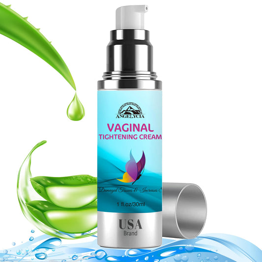 ANGELYCIA Vaginal Tightening Cream, Coochie Tightener, Yoni Moisturizer, Improves Women's Vagina Health, Fast-Acting Tightener, Increases Sensitivity, Easy to Apply, 1 fl oz