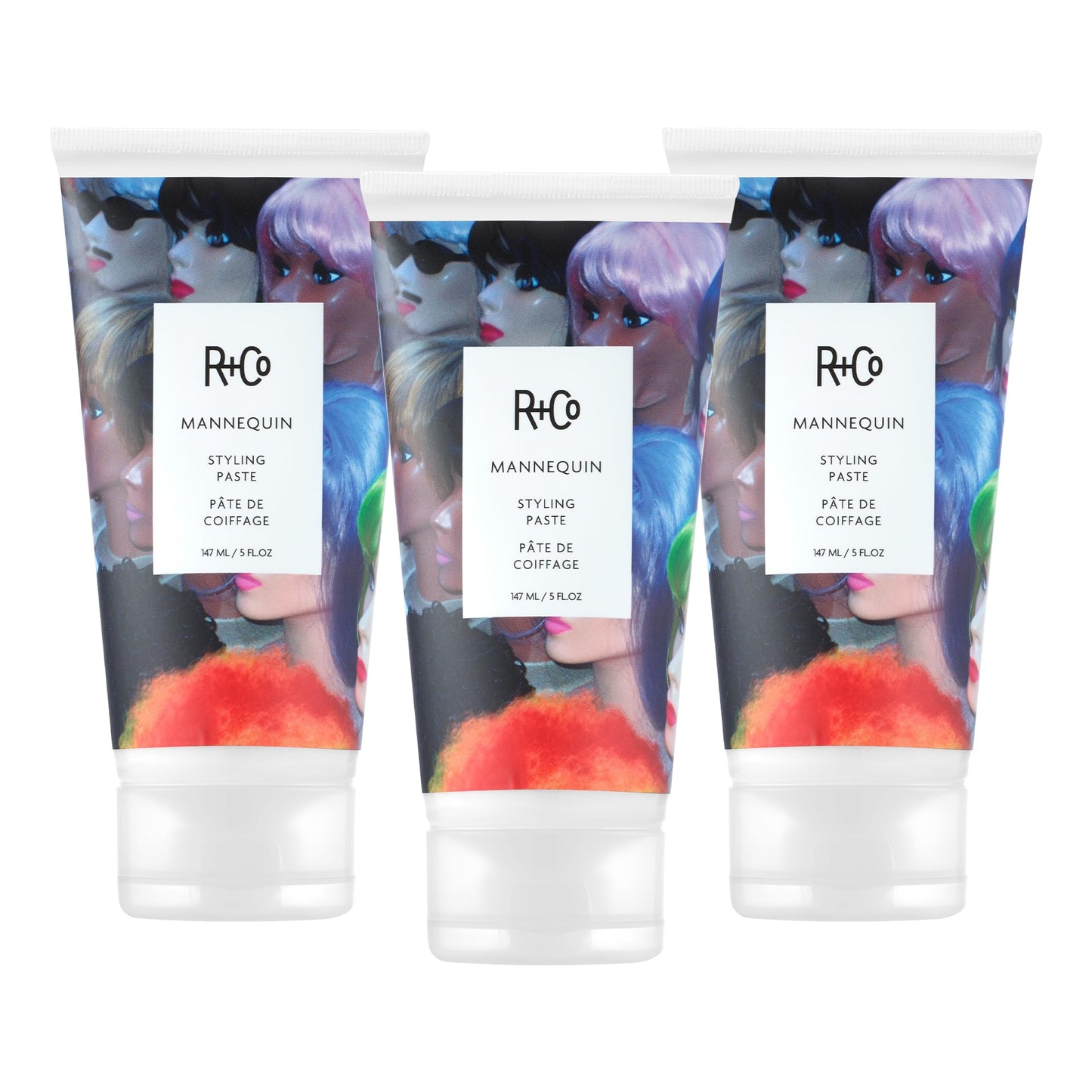 R+Co MANNEQUIN Styling Paste – Hair Styling Paste for Hold & Texture, Adds Definition & Control, All Hair Types