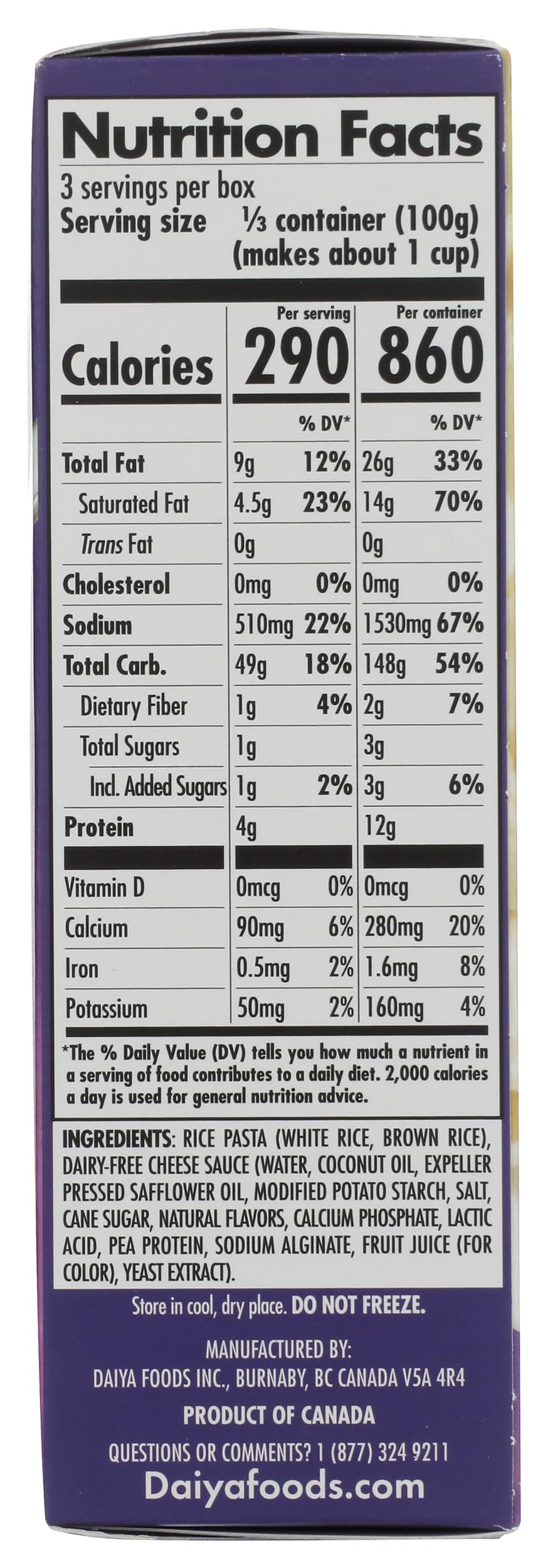 Daiya Deluxe White Cheddar Style Veggie Cheezy Mac, 10.6 oz