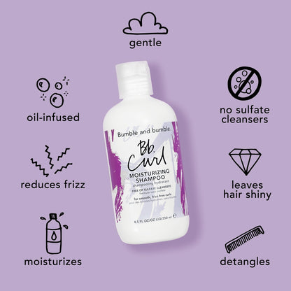 Bumble and bumble. Curl Moisturizing Shampoo | For Moisturized Curls | Anti Frizz + Color Safe | Coily, Curly, Wavy | With Jojoba Oil, Avocado Oil + Coconut Oil