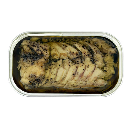 Sanniti Mackerel Fillets in Lemon Oil with Crushed Pepper | Super Food | High in Protein | High in Omega 3, 4.4 oz (Pack of 3)