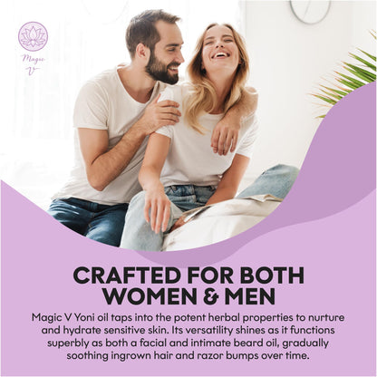 Magic V Yoni Oil for Women – Organic Feminine Care Vaginal Moisturizer, pH Balance & Odor Control, Soothes Ingrown Hair & Razor Bumps – Pineapple Scent
