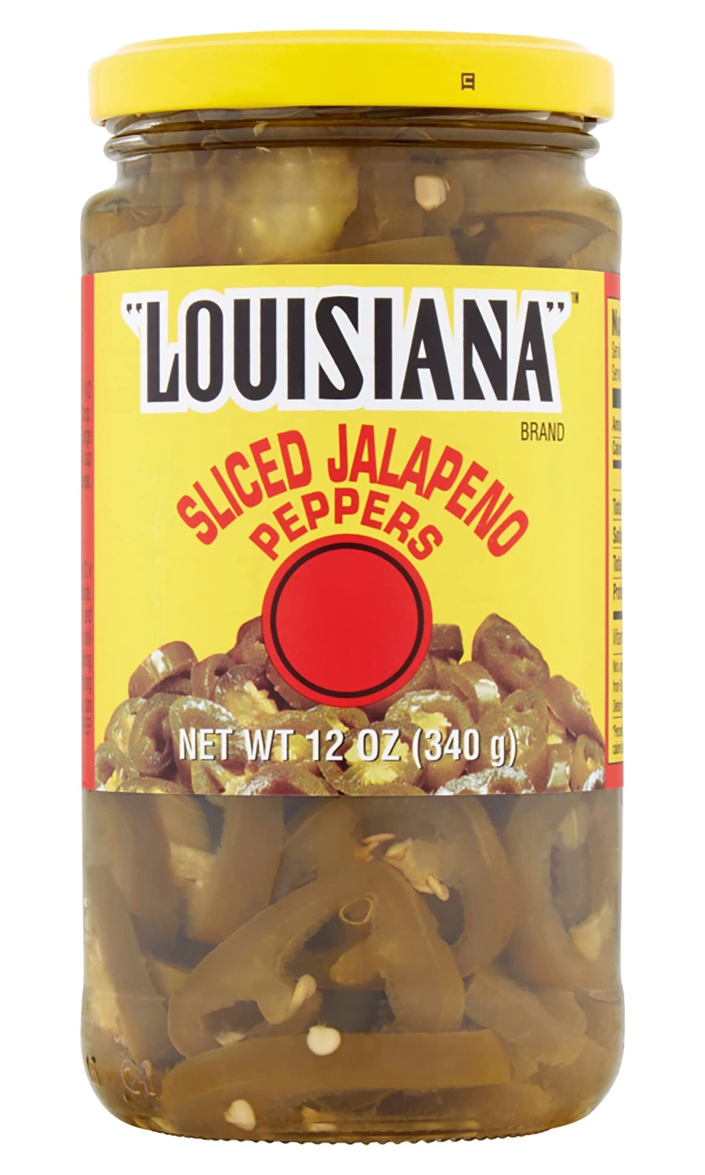Louisiana Brand Sliced Jalapeno Peppers, 12 Ounce Glass Jar (Pack of 1)