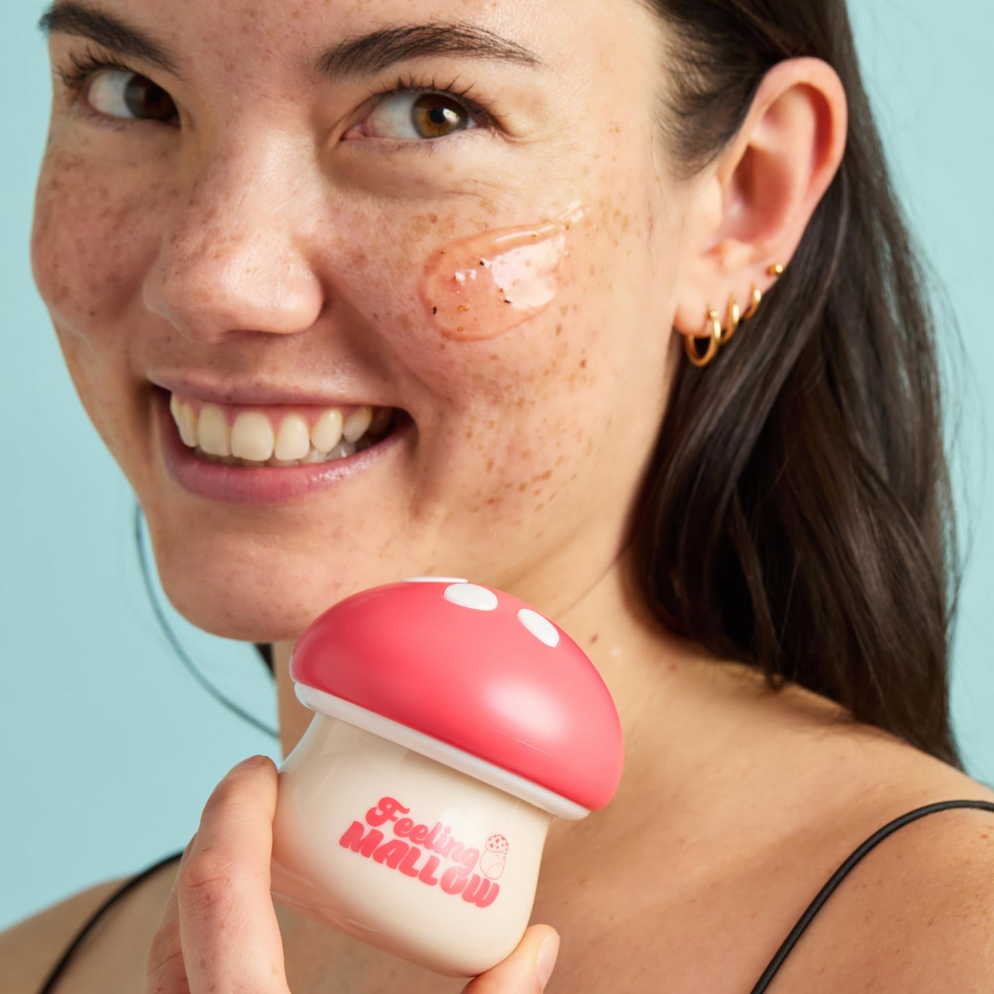 TONYMOLY x Squishmallows Malcolm Mallow Sugar Scrub – Real Strawberry Seeds, Exfoliating, Hydrating & Nourishing, Gentle Formula, 70ml