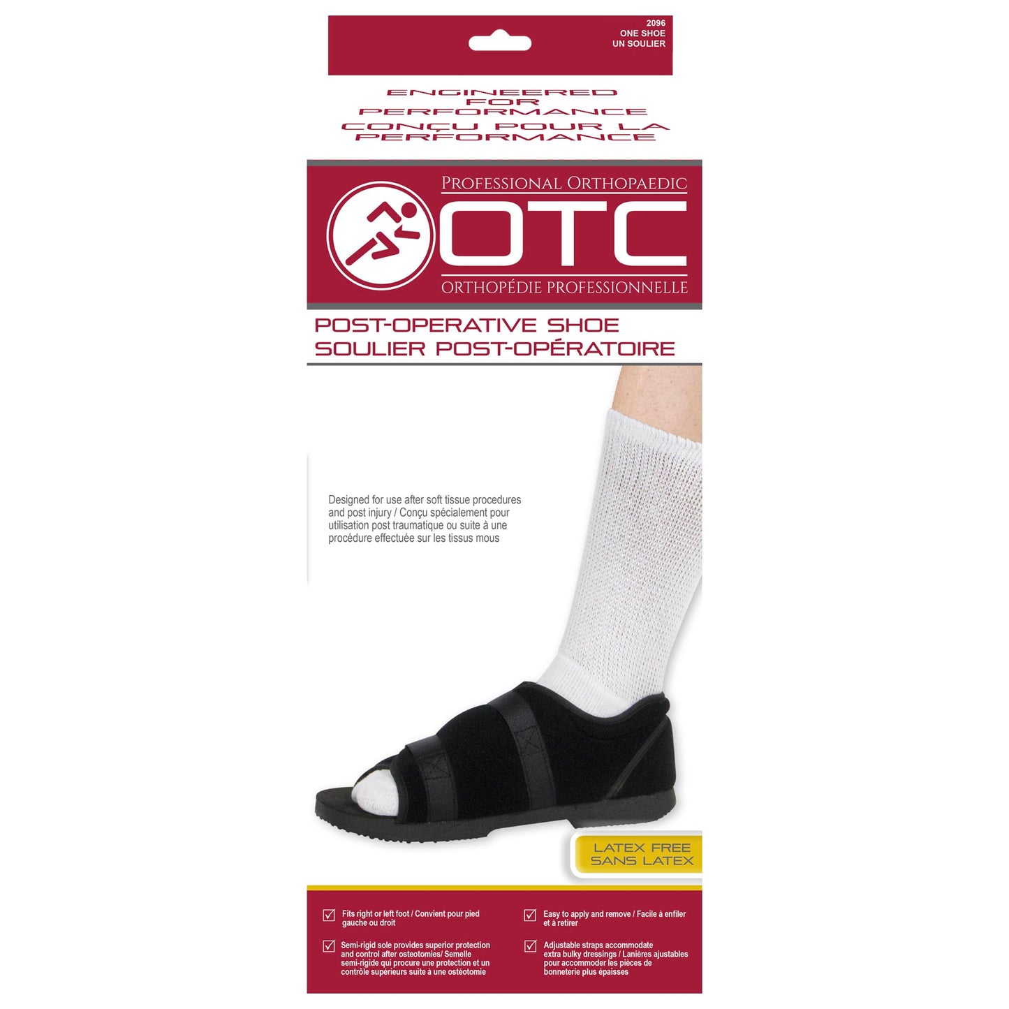 OTC Post-Op Shoe, Soft Top, for Men & Women, Medium