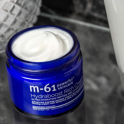 m-61 Hydraboost Rich Cream | Luxurious, Ultra Hydrating Face Cream With Peptides, Vitamin B5, Tamarind, Aloe, Red Marine Seaweed. 48-Hour Hydration. For Mature or Dry Skin - 1.7 Fl Oz