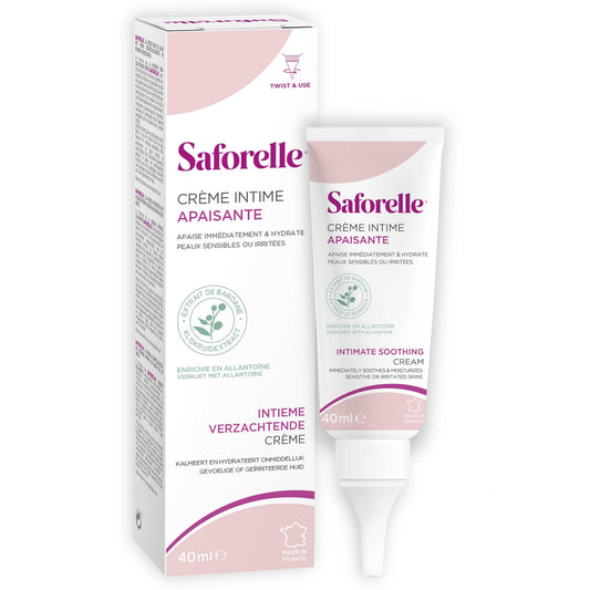 Saforelle Intimate Soothing Cream - 40 ml - Intimate Cream with Burdock Extract Helps Soothe Irritation and Discomfort