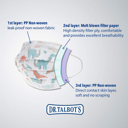 Dr. Talbot's Disposable Kid's Face Mask for Personal Health