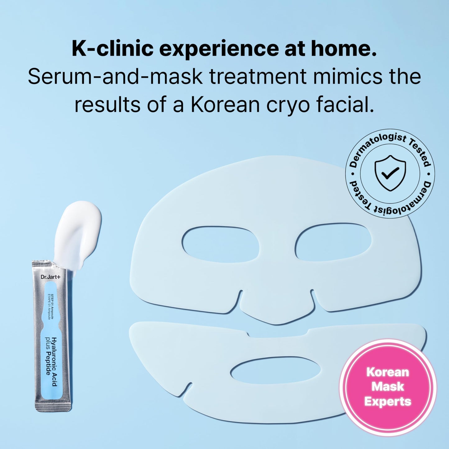 Dr.Jart+ Cryo Rubber Cooling Korean Face Mask with Serum Ampoule| Korean Skin Care | Travel Size