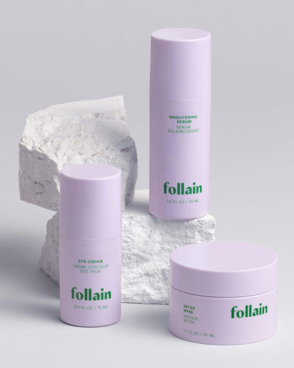 Follain 5% Vitamin C + Caffeine Brightening Eye Cream for all Skin Types | Visibly Reduce Dark Circles, Puffiness, & Wrinkles - Clean Beauty, Daily Hydrating Eye Treatment - Vegan & Cruelty-Free