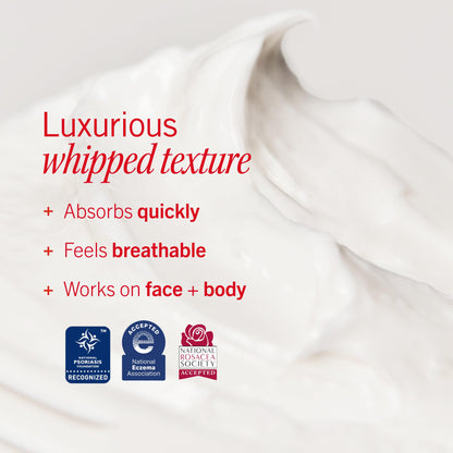 First Aid Beauty - Ultra Repair Cream - Hydrating Face & Body Moisturizer - Whipped Colloidal Oatmeal Clinically Proven to Strengthen Skin Barrier in 7 Days - Helps Relieve Eczema, 6oz Plus 1oz Tube