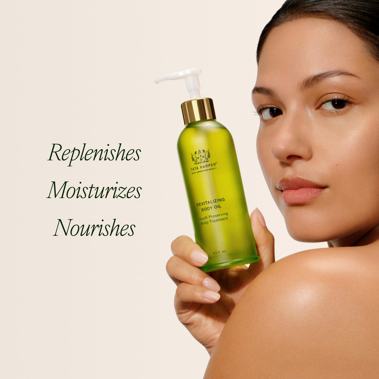 Tata Harper Revitalizing Body Oil, Moisturizing & Nourishing Body Oil, Natural Skincare, Natural Body Care, 315 ml