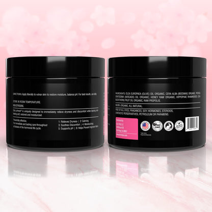 Feminine Care Vaginal Balm – Organic Soothing Vulva Topical for Women – Deeply Moisturizing Anti Itch Balm for Sensitive Skin – No Gluten, No Parabens – Gentle Formula Intimate