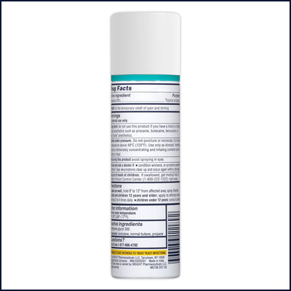 Monistat Instant Itch Relief for Women, Feminine Care Spray, for Relief from Intense Vaginal Itch, 2 Oz