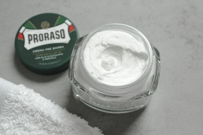 Proraso Pre-Shave Conditioning Cream for Men, Refreshing and Toning with Menthol and Eucalyptus Oil, 3.6 oz