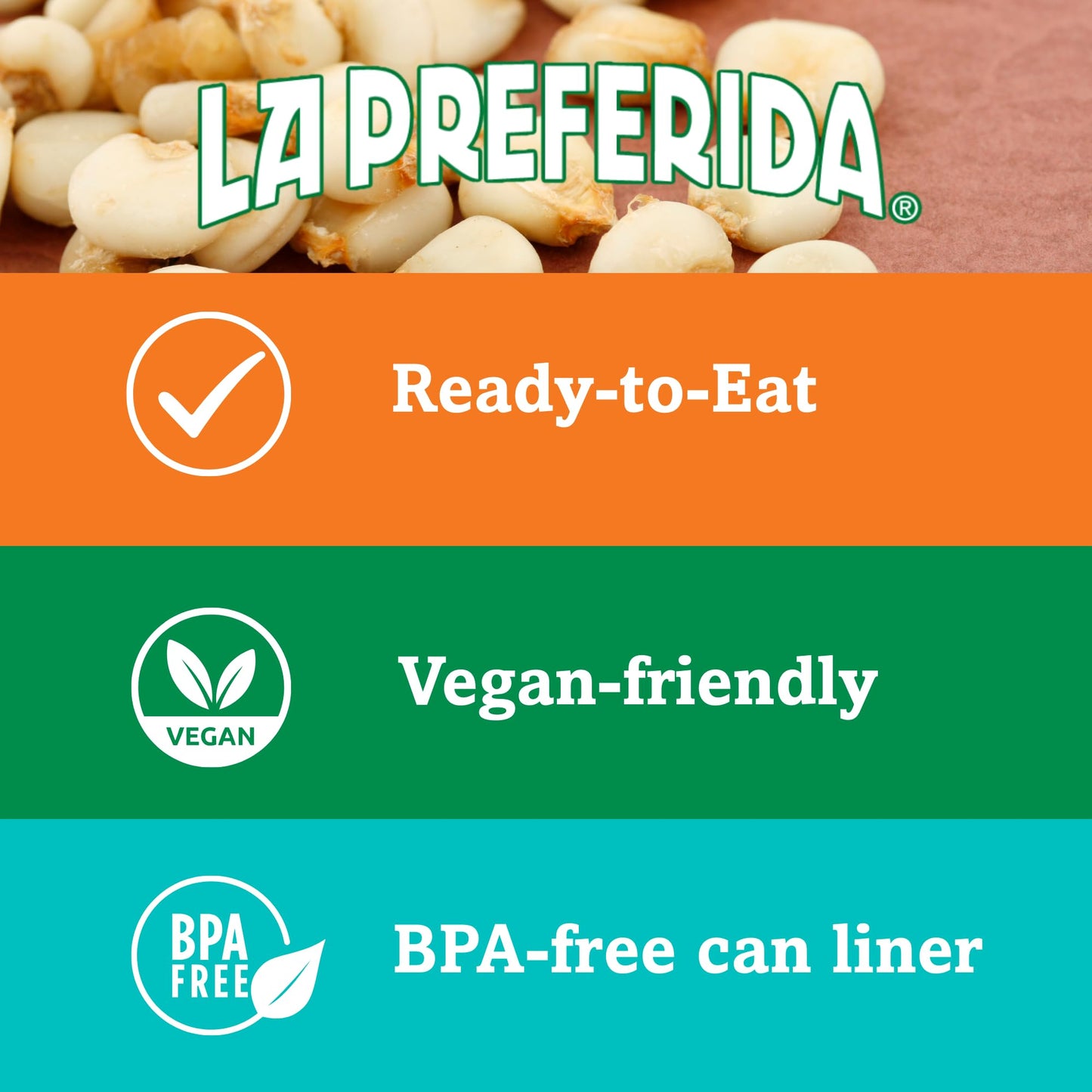 La Preferida White Hominy, Maíz Blanco (Nutty Corn Kernels with Hint of Lime & Salt) – A Traditional Base for Pozole, Soups, Stews & Homemade Tortillas, 29oz. (Pack of 3)