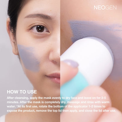 DERMALOGY by NEOGENLAB Canadian Clay Pore Stick Mask, 28g (0.99 oz) – Minimizes Pores, Removes Blackheads & Excess Sebum, Glacial Mud & Colloidal Clay, Korean Skincare