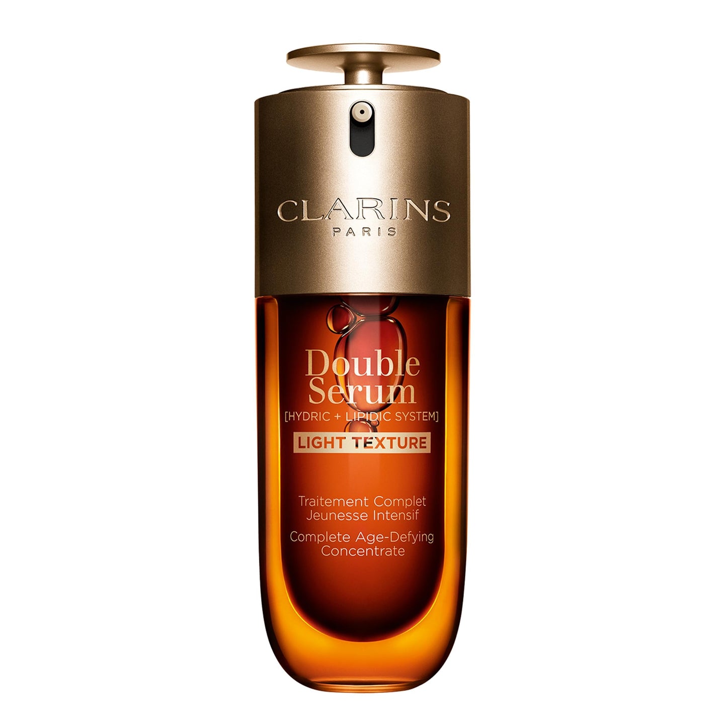 Clarins DOUBLE SERUM LIGHT TEXTURE | Anti Aging Serum | Visibly Firms, Smoothes, Boosts Radiance and Refines Pores | 24H Hydration | Great for Combination to Oily Skin and Humid Climates