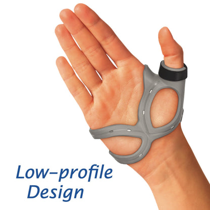 Actimove Professional Line Rhizo Forte Thumb Orthosis –Thumb Brace for Osteoarthritis, Skier’s Thumb, Rheumatoid Arthritis, Sprains – Patented Design – Right – Grey, Medium