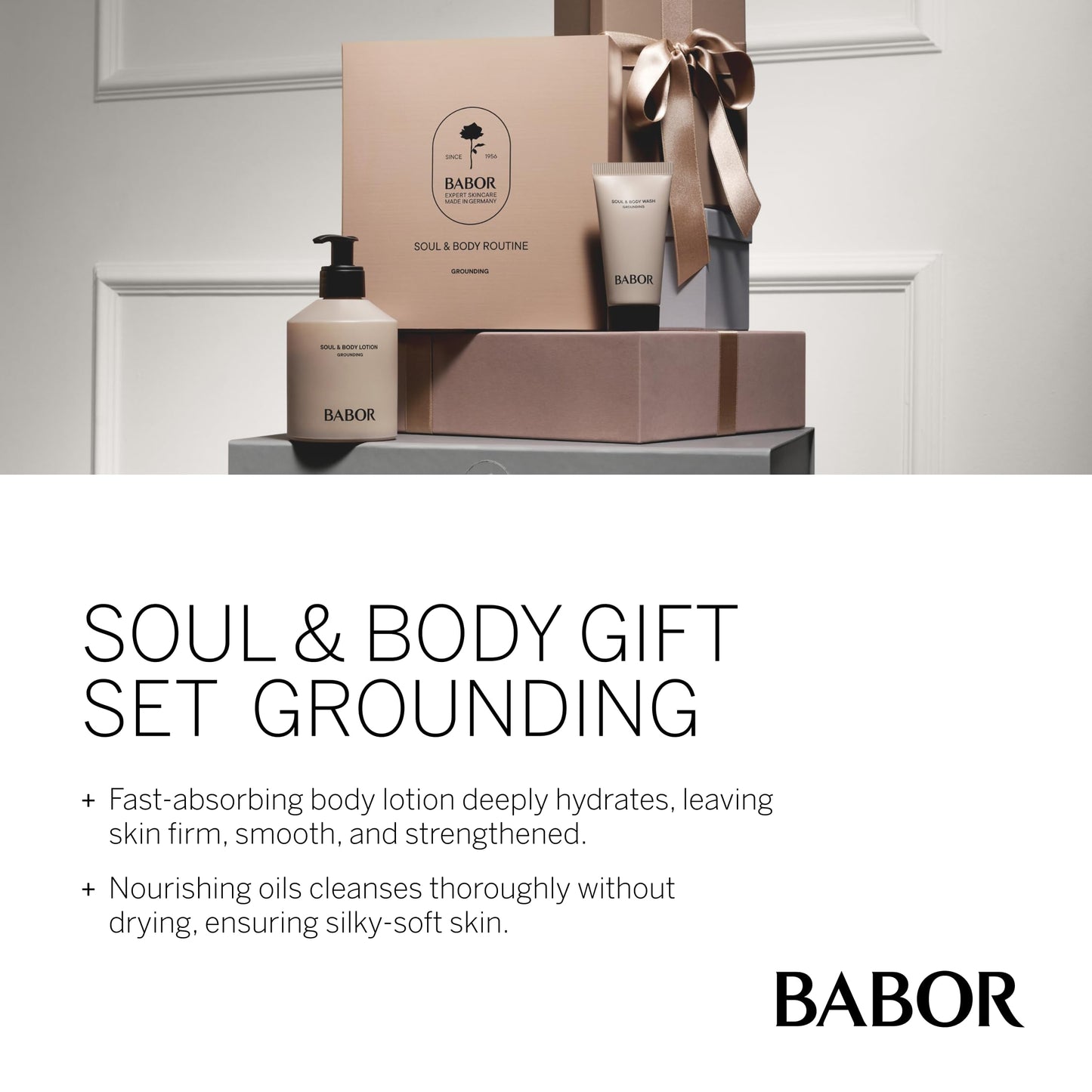 BABOR Soul & Body Routine, Support Healthy Hydrated Skin, Deeply Nourish for Plump and Smooth Skin
